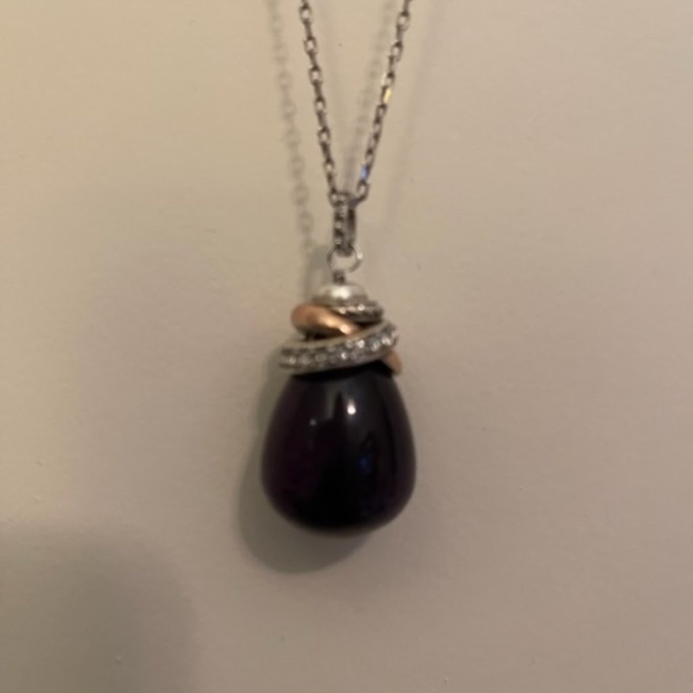 BRIGHTON Neptune's Rings Amethyst Pendant Necklace NWT